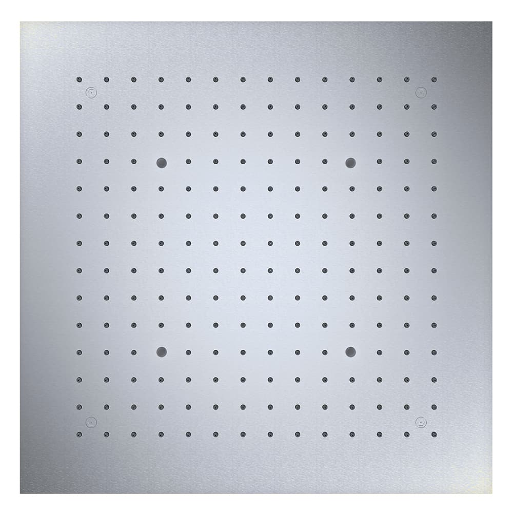 Hidroterapia, chuveiro fixo de encastrar quadrado de 450mm com funções chuva e nebulizador, Inox