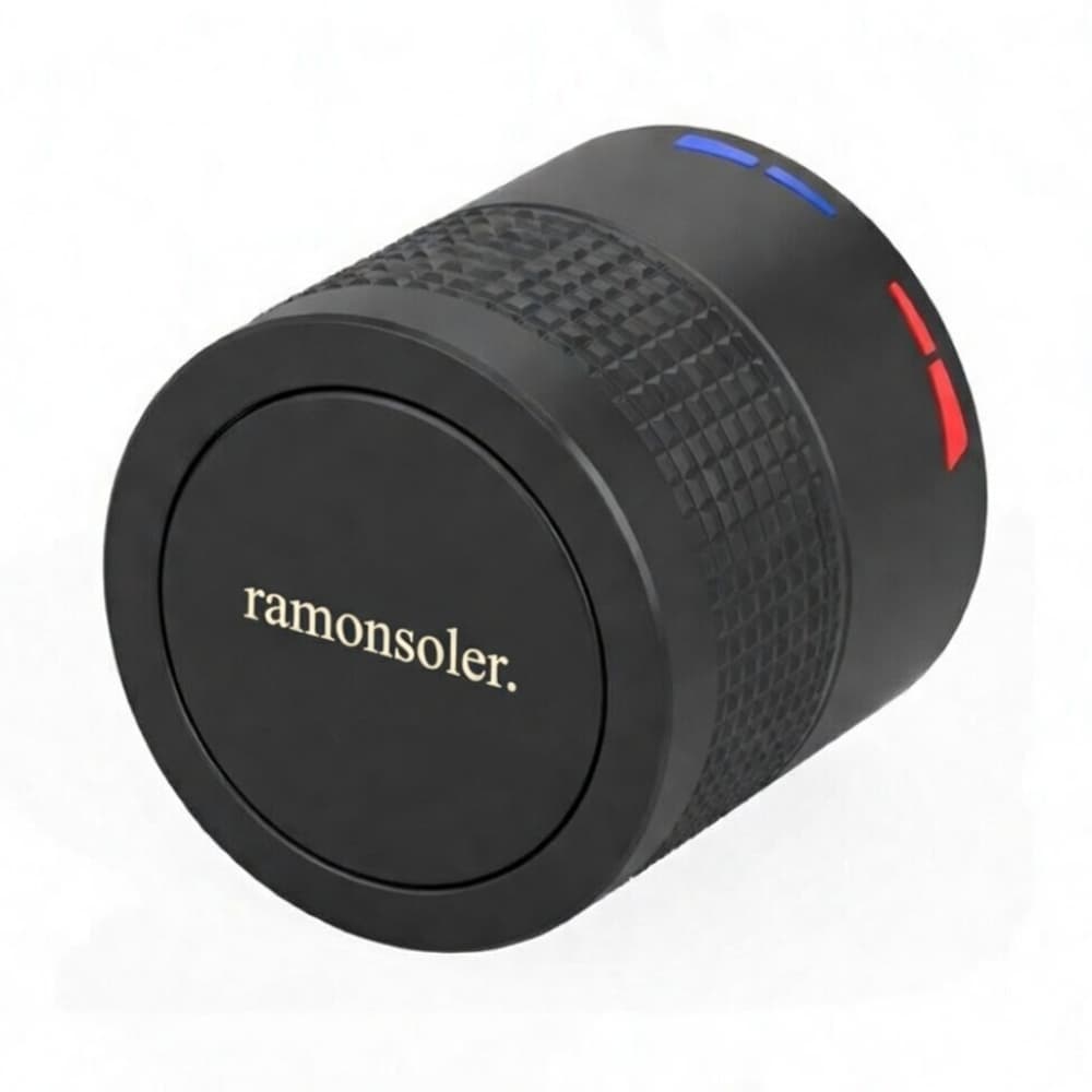 Monotech, maneta de temperatura, Negre mat