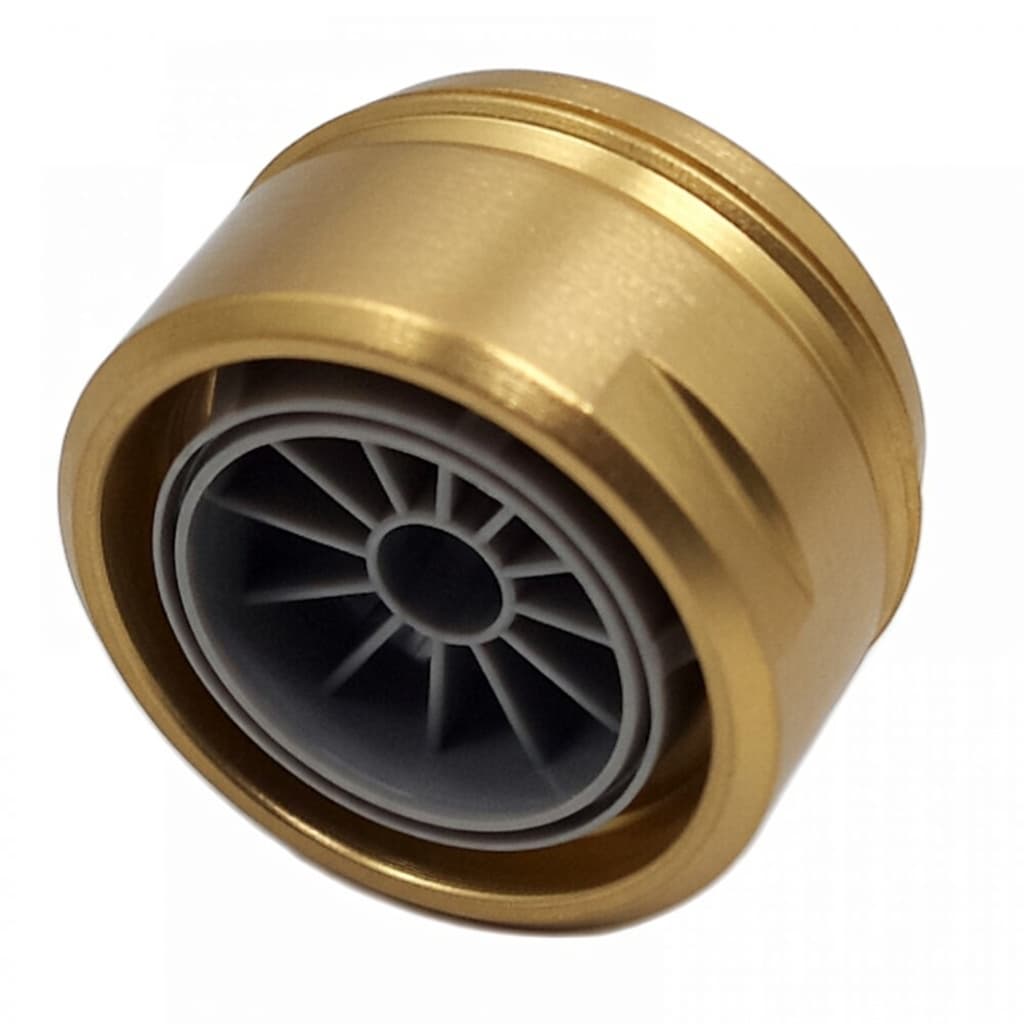 Accesorios, aireador macho M24 x 1 rompechorros, Oro cepillado