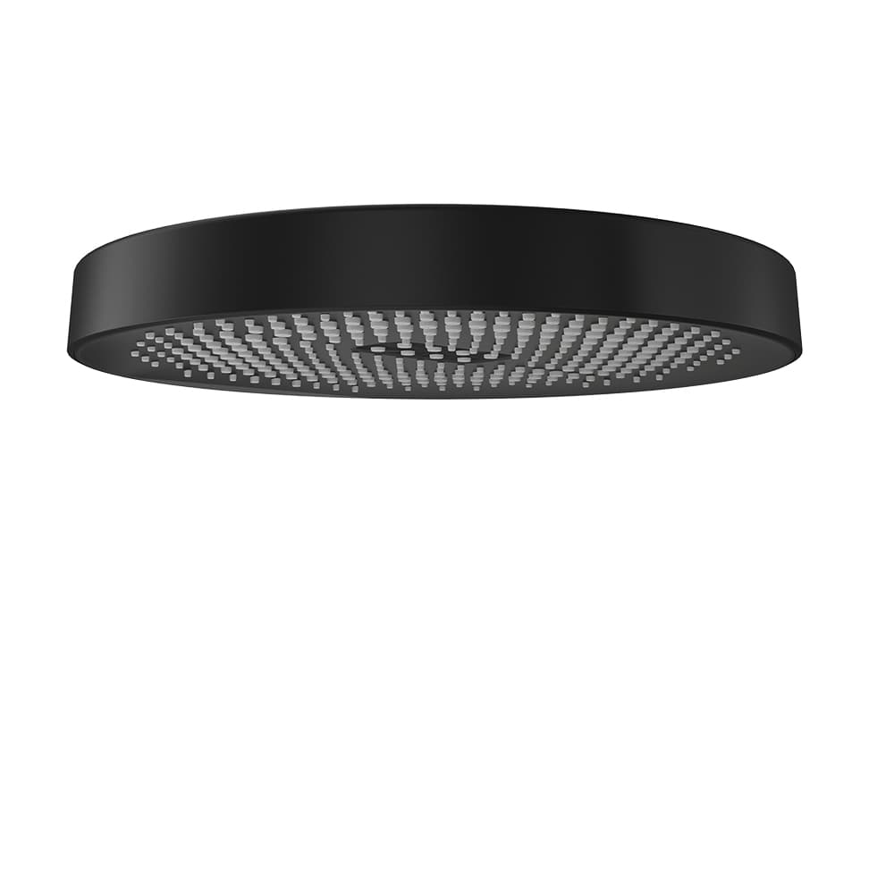 Hidroterapia, chuveiro fixo em ABS de Ø280 mm, Preto mate