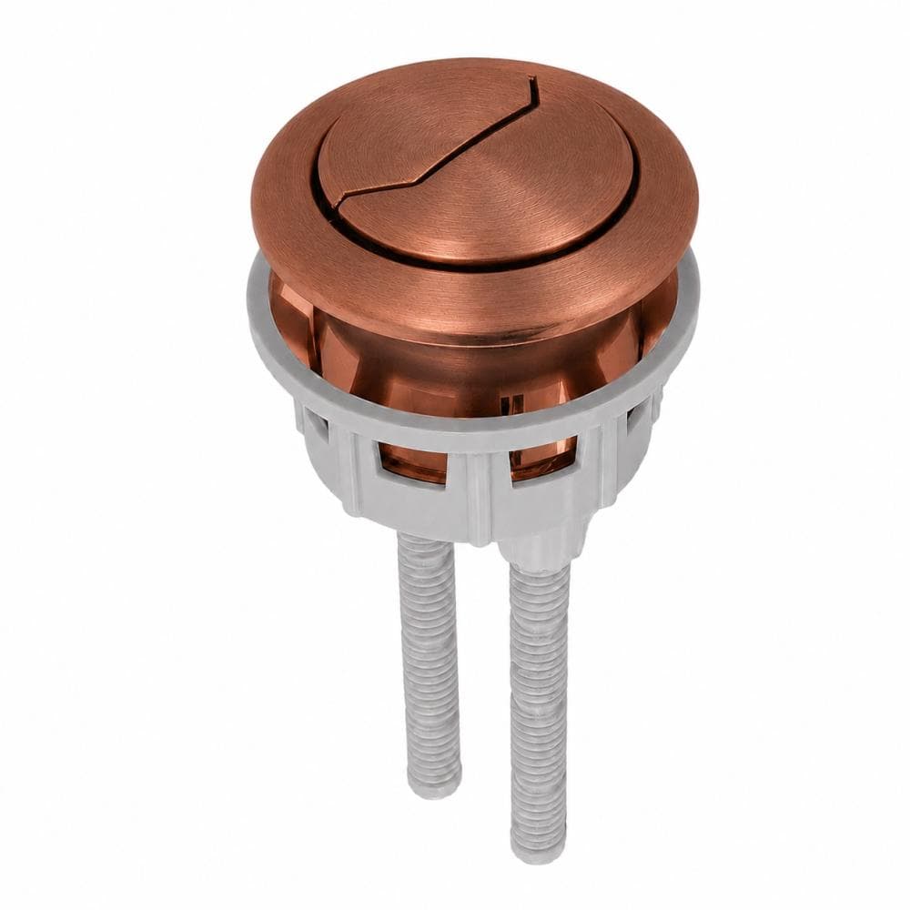 Accesorios sb, pulsador doble para tanque de inodoro completo, Cobre cepillado