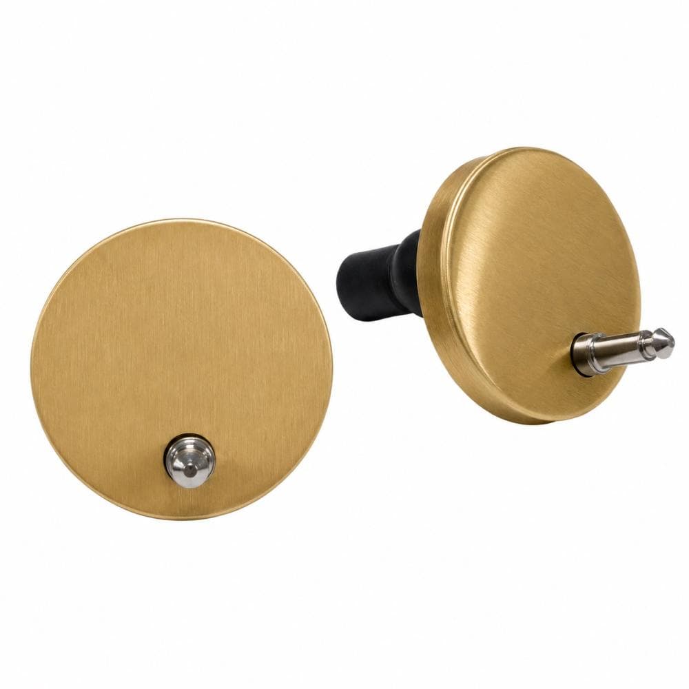 Accesorios sb, fijación Ø50 en acabado oro cepillado para tapa y taza de inodoro Aquitania y Doria, Oro cepillado
