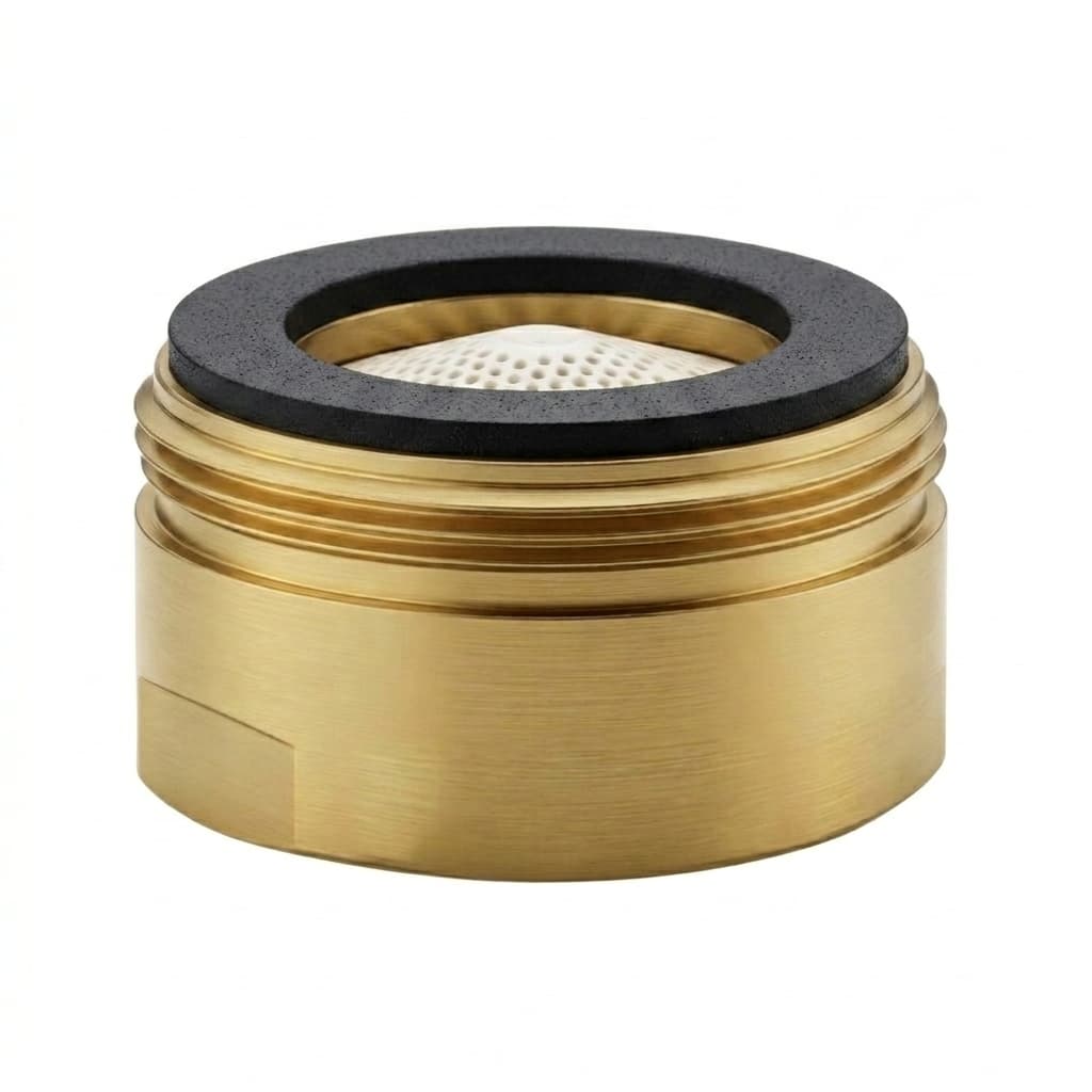 Accesorios, aireador macho M24 x 1 limitador 3,7L, Oro cepillado