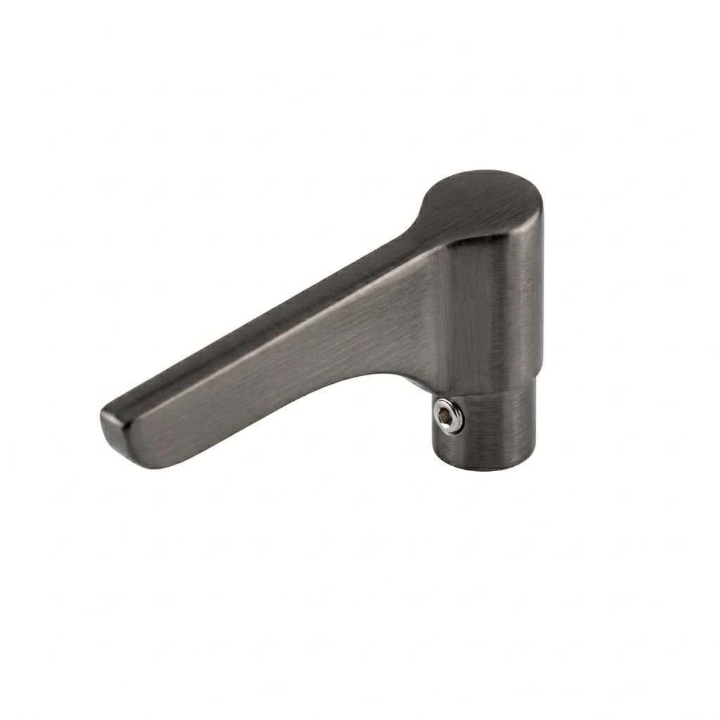 Adagio, lever and handle spindle set for basin, sink and deck-mounted basin mixers, Graphite