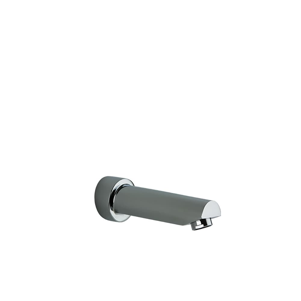 Hidroterapia, Bica de parede tubular para banheira de 130mm, cromada, Cromado