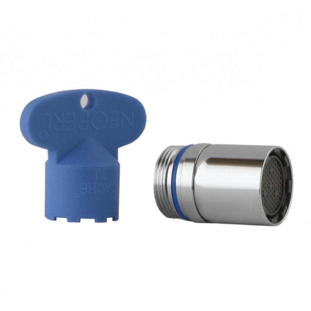 Accesorios, rótula y aireador macho M18,5 x 1 cache con llave para 2603, Cromo