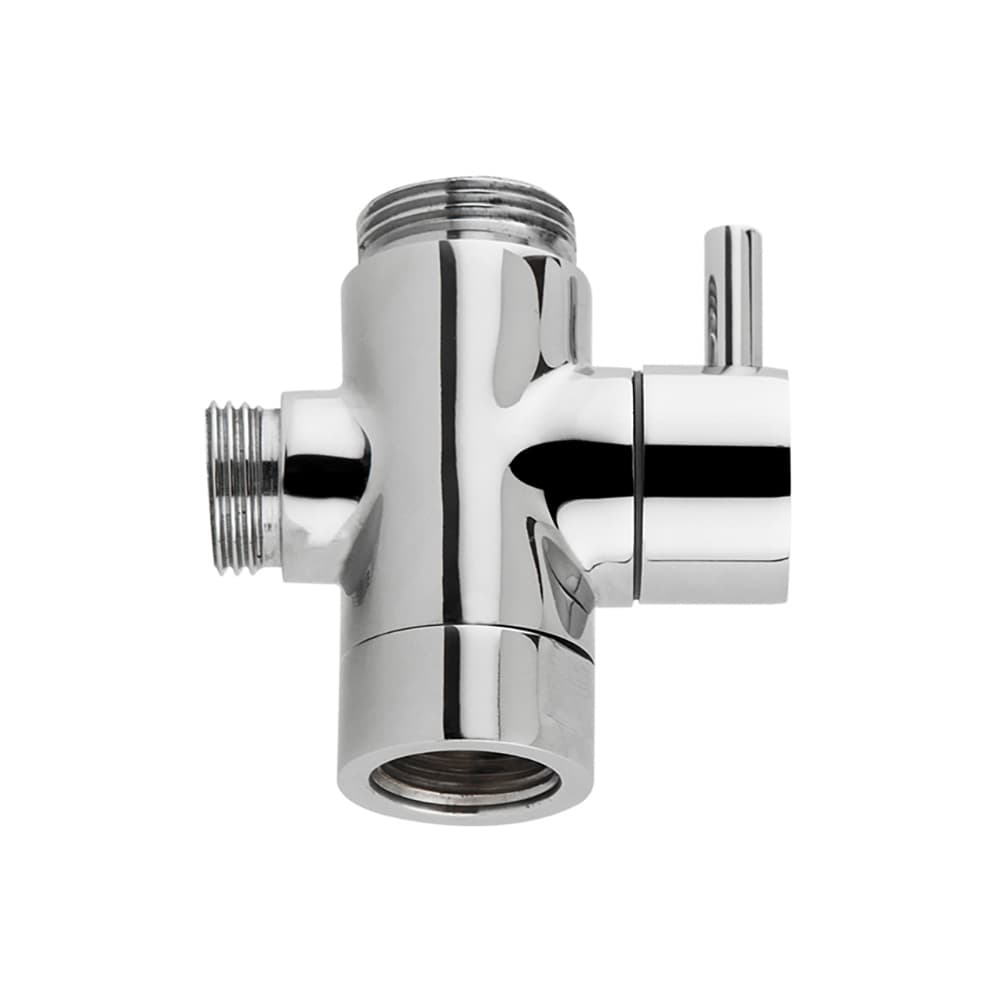 Hidroterapia, inversor de ducha cerámico H3/4"-M3/4", Cromo