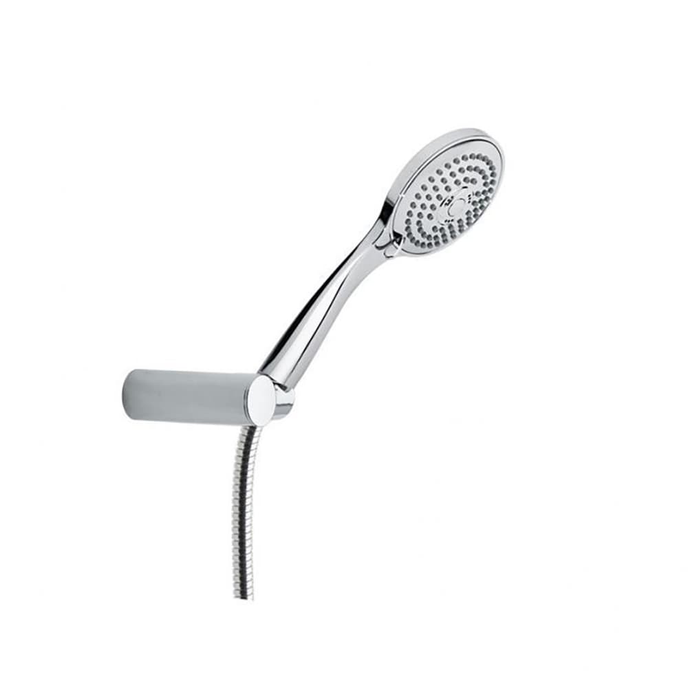 Hidroterapia, set ducha de mano massage Ø100mm, flexo y soporte, Cromo