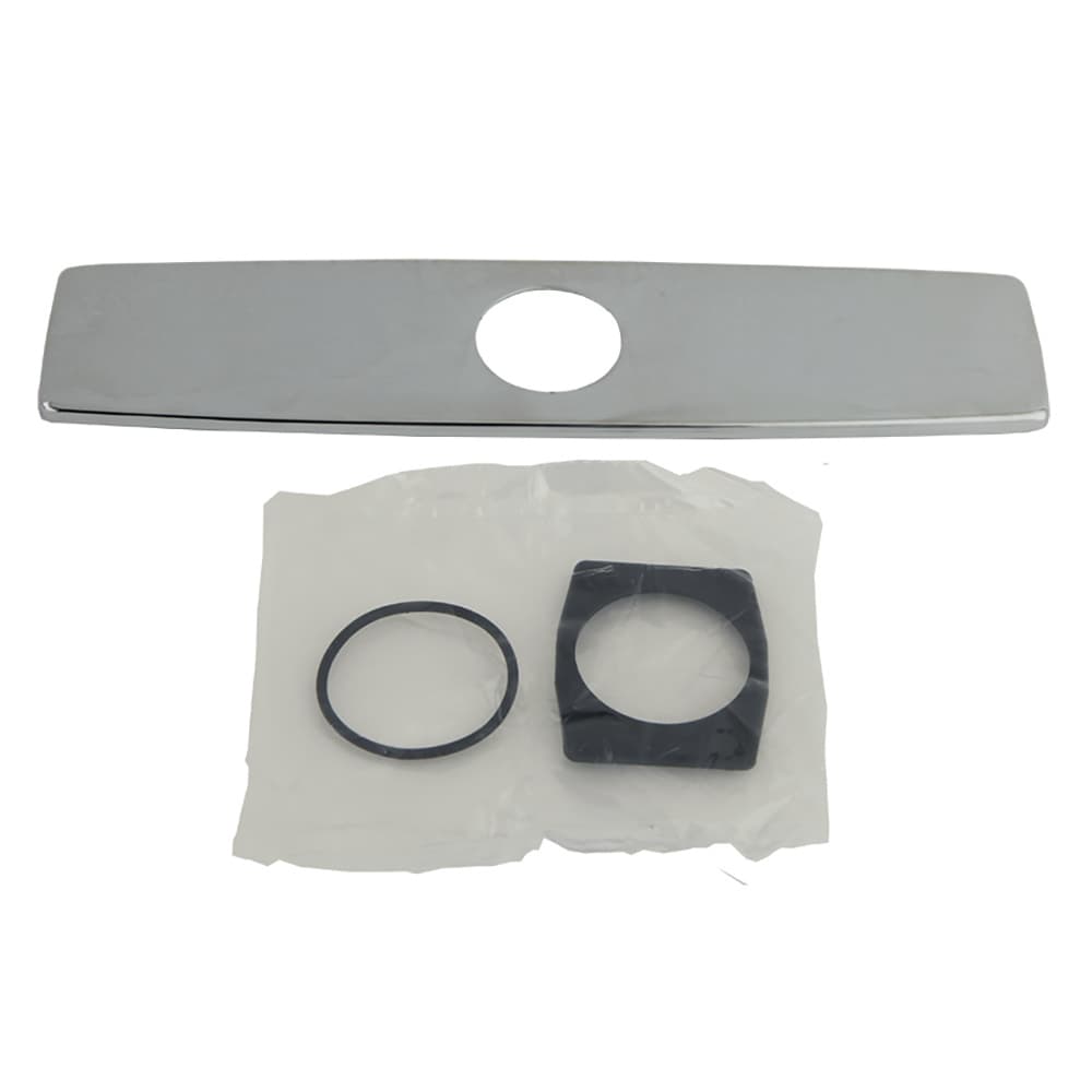 Accesorios, placa cubreagujero de 4", Cromo