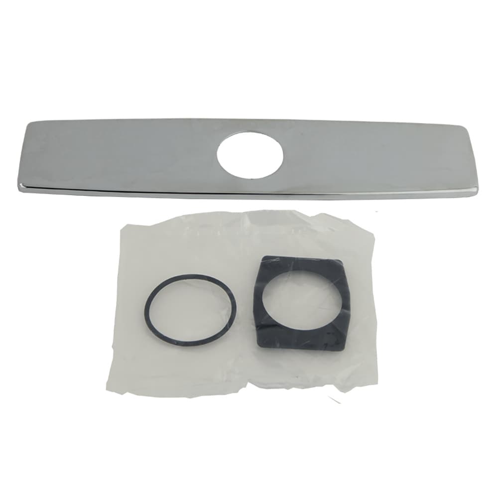 Accesorios, placa cubreagujero de 8", Cromo
