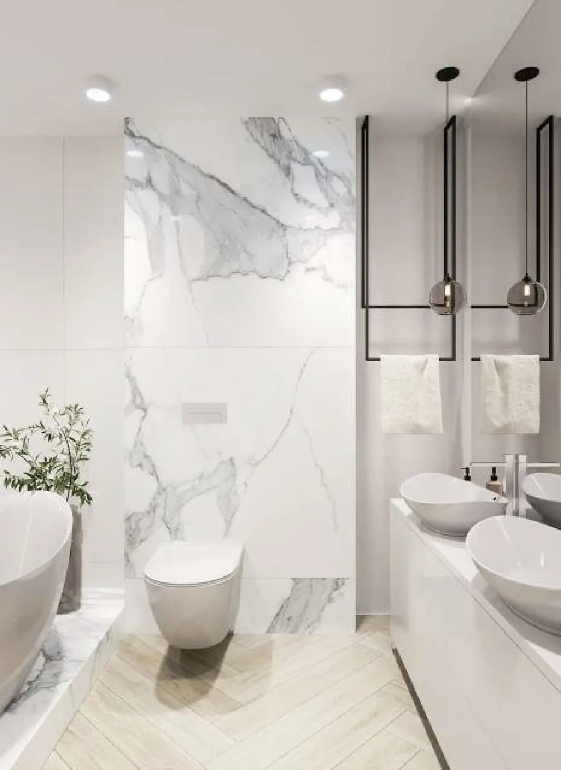 Lavabo amb aixeteria KUATRO d'angles rectes i brollador alt de Ramon Soler®