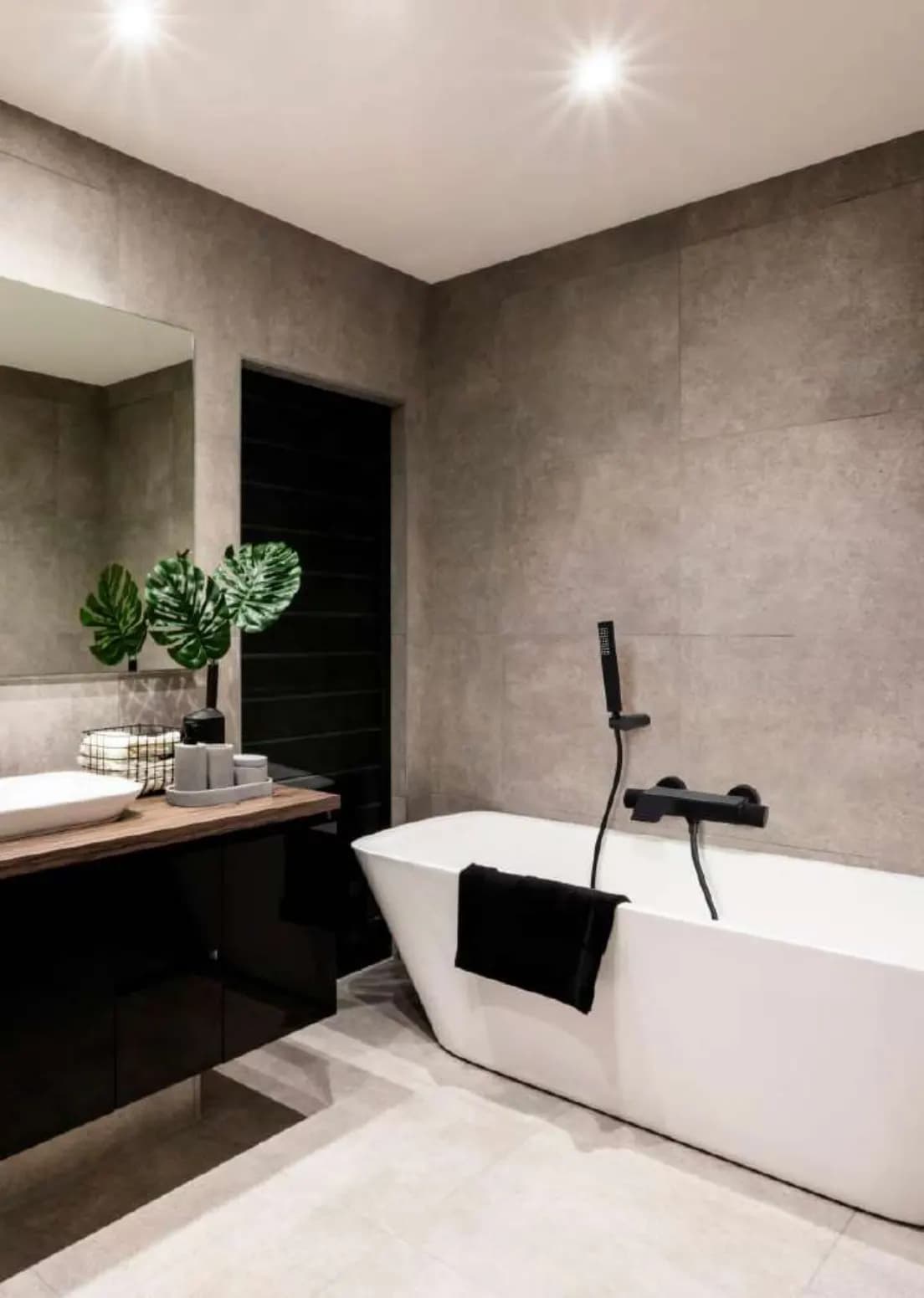 Conjunt bany – dutxa Urban Chic acabat negre mat de Ramon Soler®