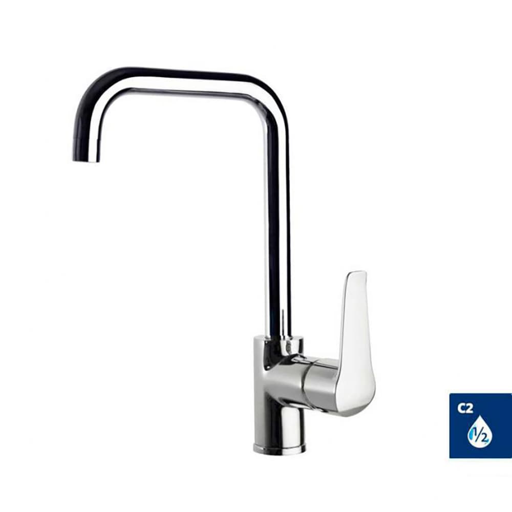 Ypsilon plus, aixeta monocomandament de lavabo amb broc giratori, Crom