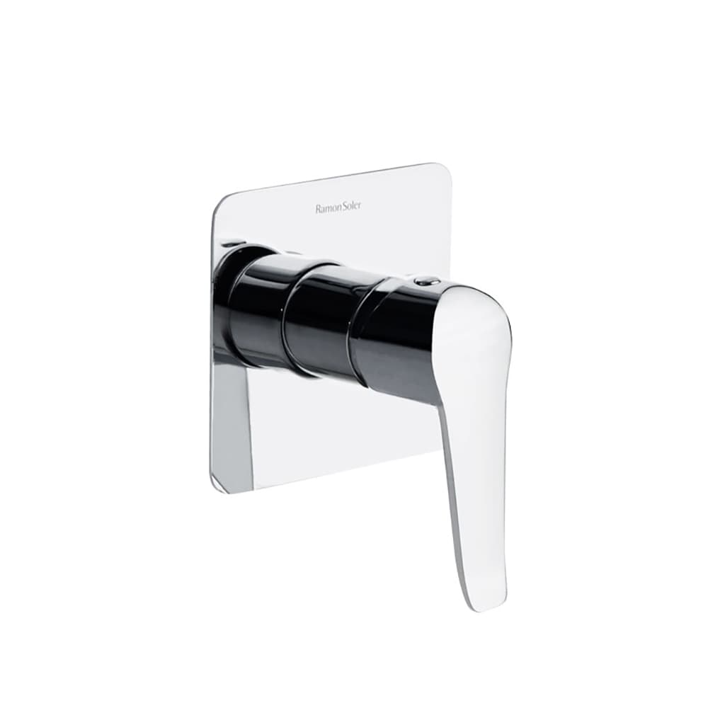 Ypsilon plus, concealed 1-way shower mixer with metal cover plate, Chrome