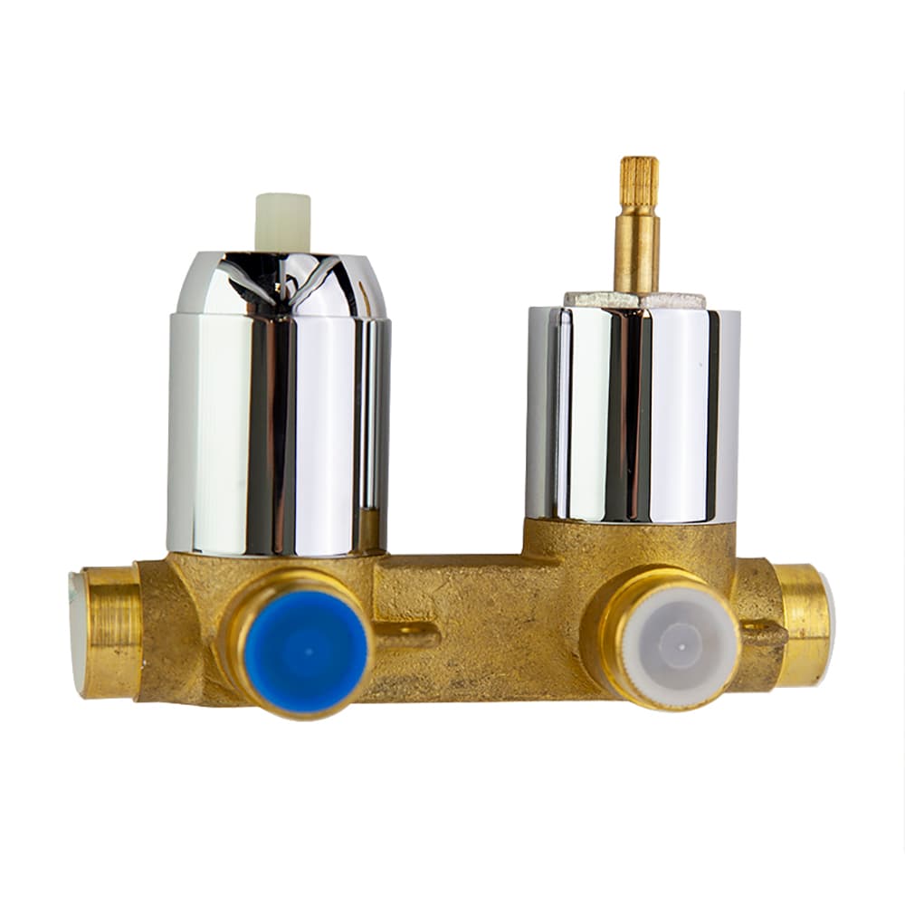 Zubehör, Unterputz-Wannenfüll- und Brausebatterie mit 3 Wegen S2, Chrom
