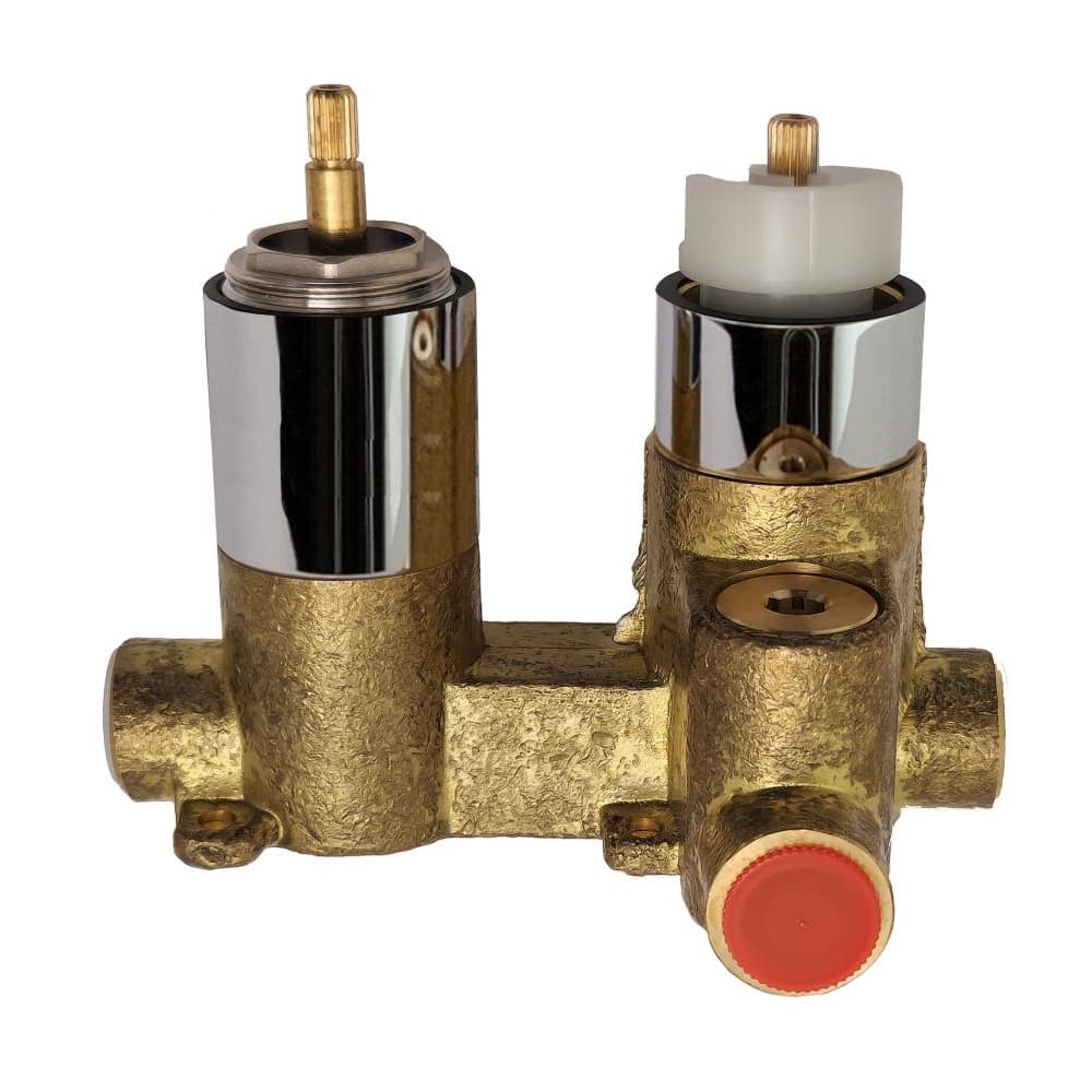 Zubehör, Unterputz-Thermostat mit 2 Wegen, Chrom