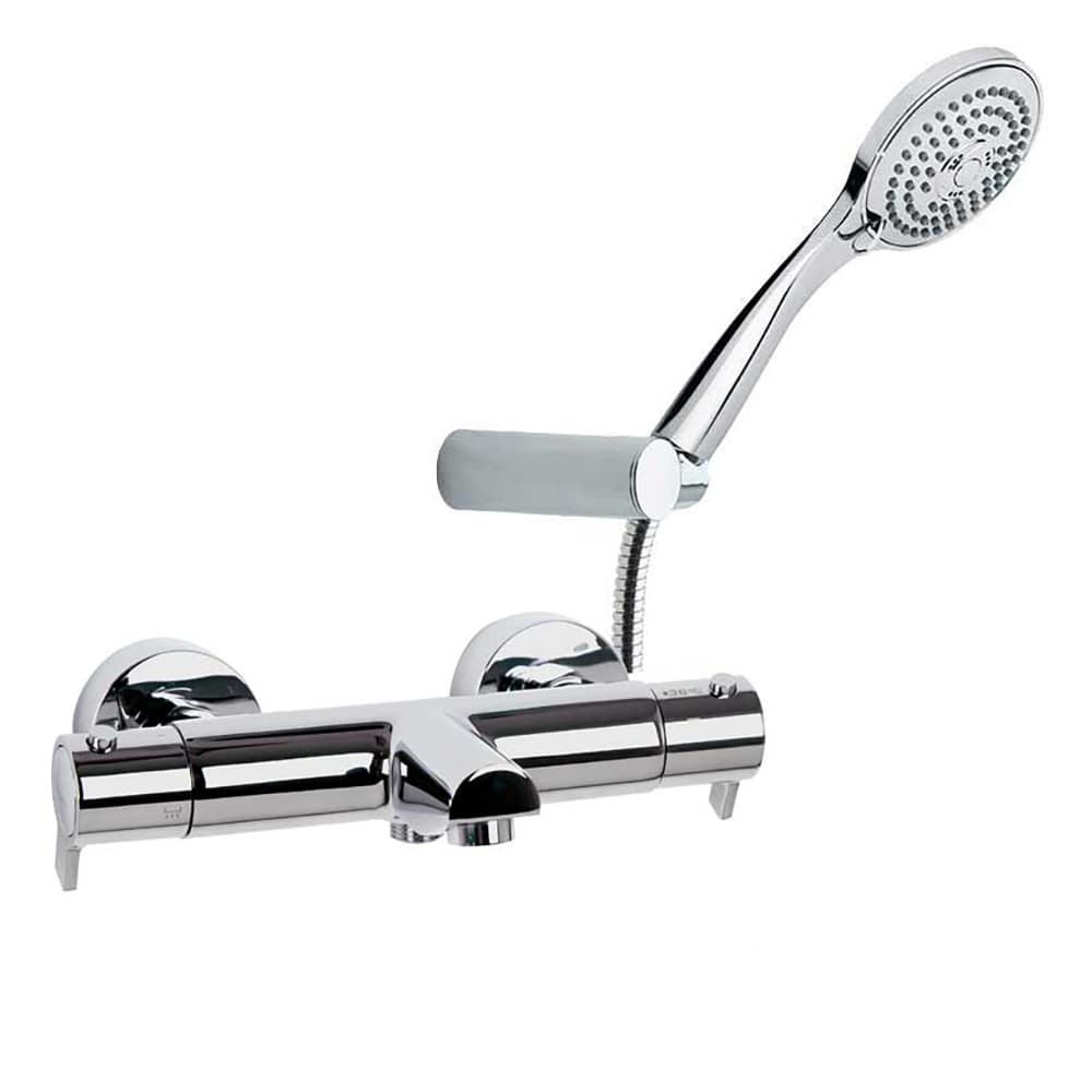 Blautherm, Wannen- und Brause-Thermostat mit Brauseset, Chrom