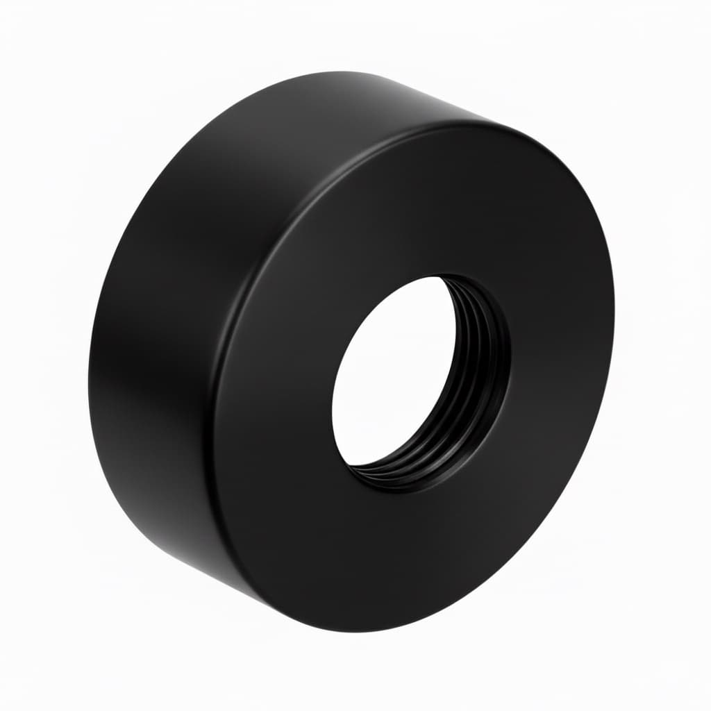 Accesorios, florón cilíndrico, Negro mate