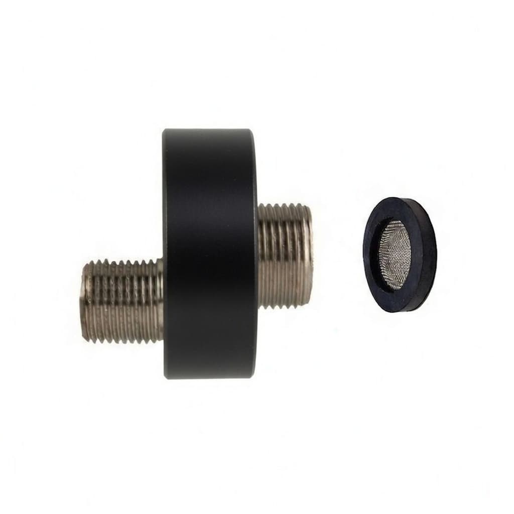 Accesorios, florón cilíndrico con excéntrica estándar, Negro mate