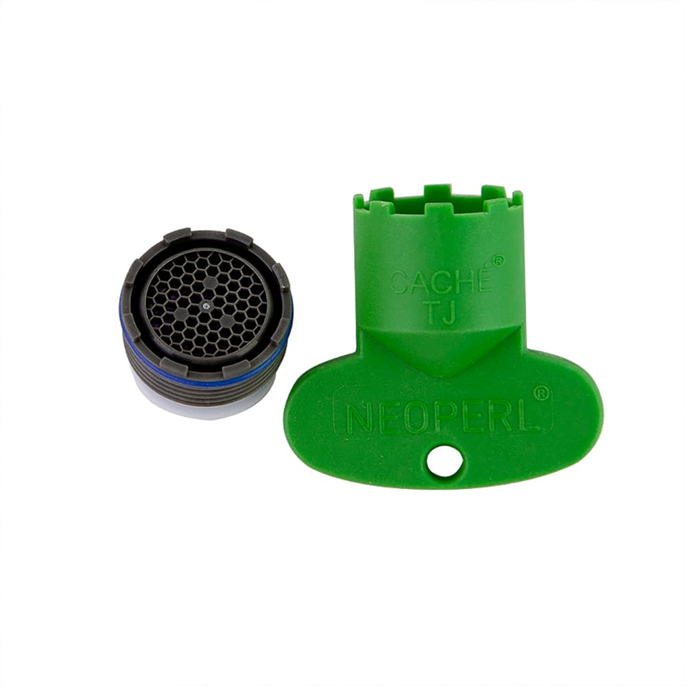 Accessoires, aérateur mâle M18,5 x 1 cache avec limiteur de débit 3,7L et clé