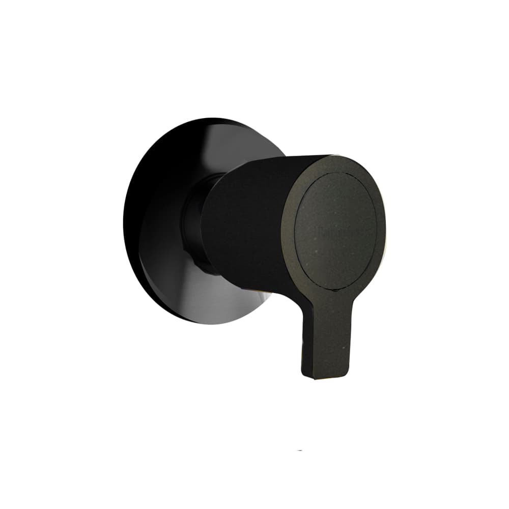 Hidroterapia, inversor empotrado de 3 vias, Negro mate