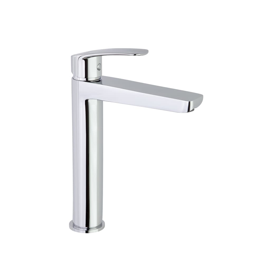 New fly, tool free, monomando de lavabo alto, Cromo