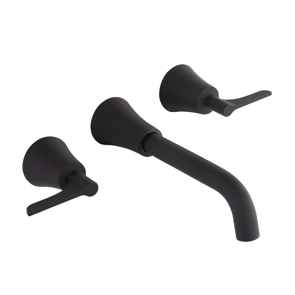 Adagio, Breeam, bimando de lavabo empotrado, Negro mate