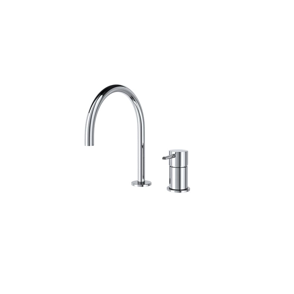 Odisea, fregadero de repisa sin duchita con caño 190mm 8L, Cromo