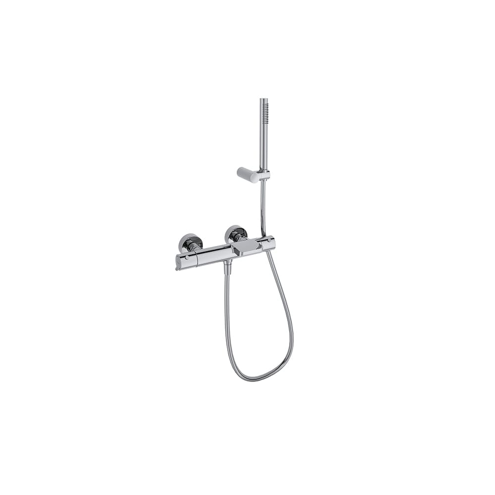 Odisea, Breeam, thermostatic bath mixer with shower set, Chrome