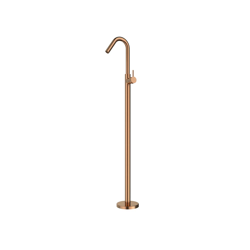 Odisea - joya, floor-standing basin mixer, Brushed copper