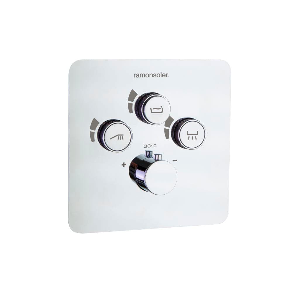 Rs smart, concealed 3-way thermostatic mixer set, Chrome