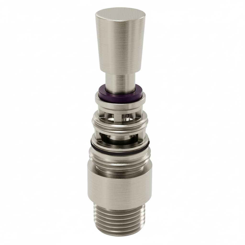 Alexia, metal bath diverter, Brushed nickel