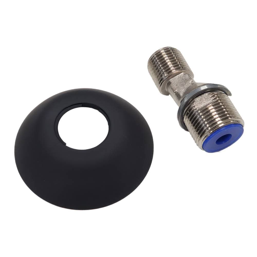 Accesorios, florón cónico con excéntrica y silenciador, Negro mate