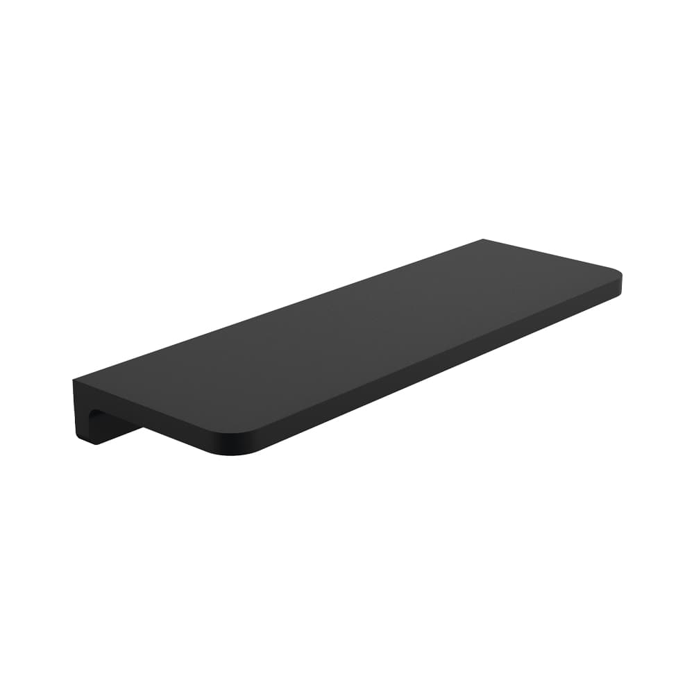 Ergos, estante de pared para baño, Negro mate