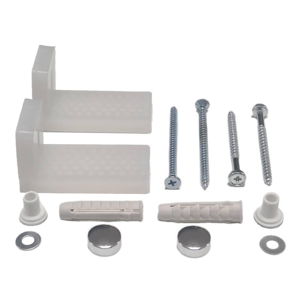 Accesorios sb, kit de fijaciones a suelo para inodoro completo, inodoro empotrable y bidé adosado Aquitania y Alma