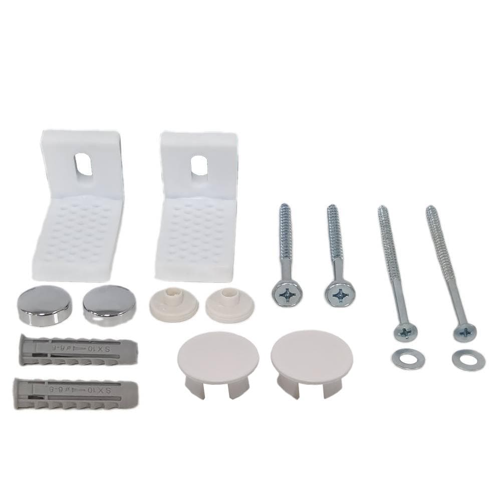 Accesorios sb, kit de fijaciones a suelo para inodoro completo, inodoro empotrable y bidé adosado Doria