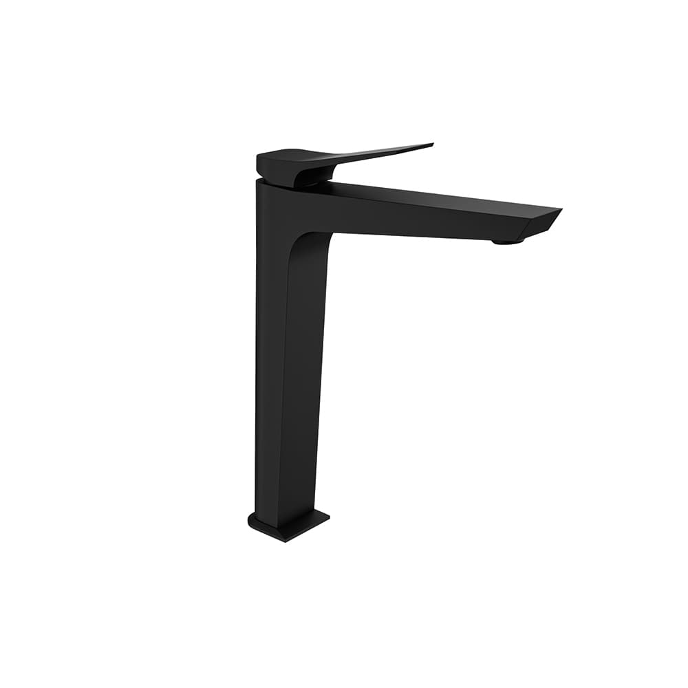 Prisma, monomando de lavabo XL, Negro mate