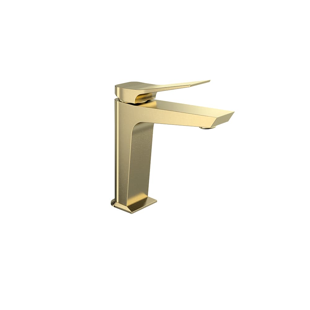 Prisma, basin mixer, Brushed gold