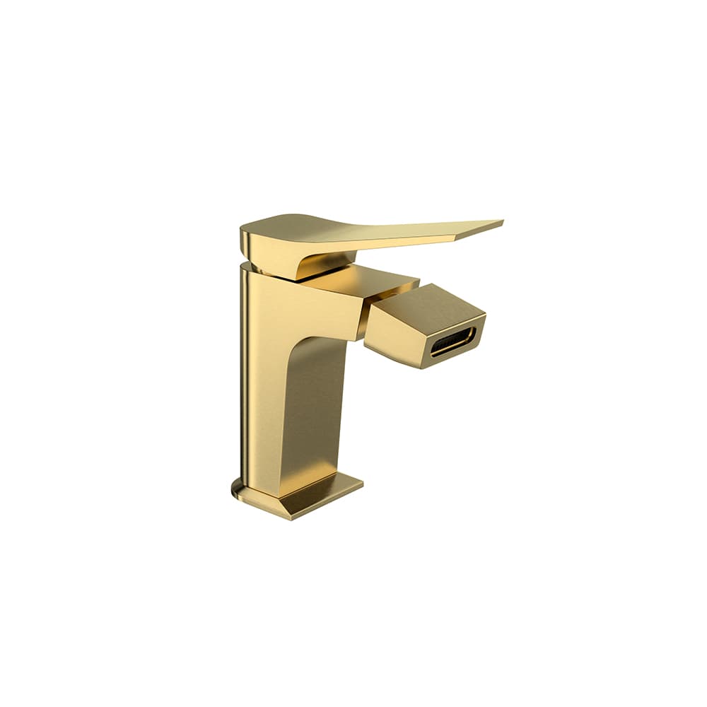Prisma, bidet mixer, Brushed gold
