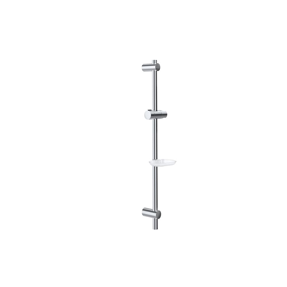 Hidroterapia, asta saliscendi Universal Plus da 700mm e Ø22 mm con portasapone, Cromo