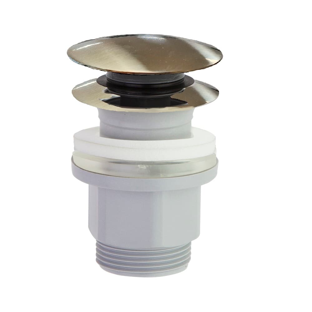 Hidroterapia, piletta quick-clack in PVC con certificazione NF, Oro spazzolato