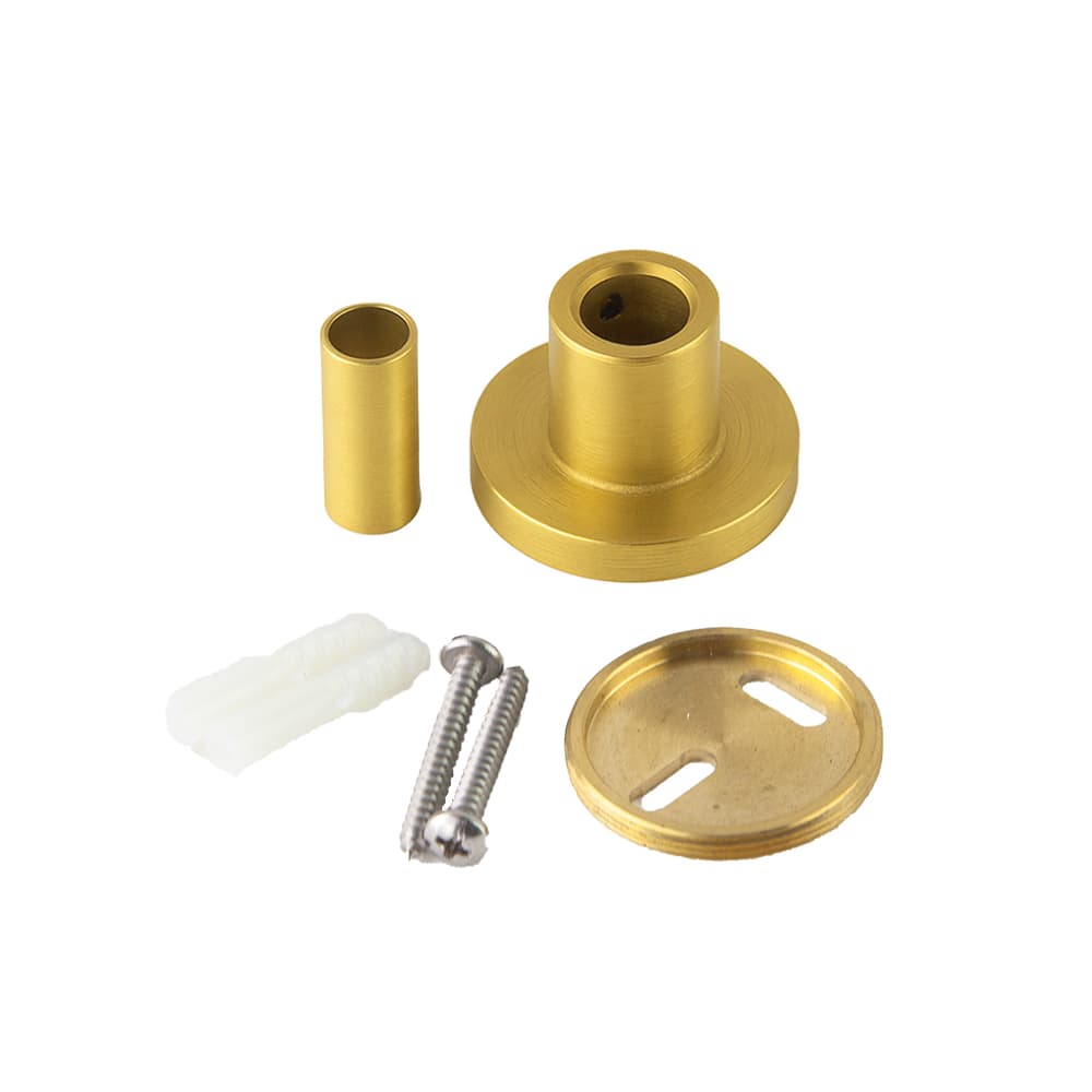 Hidroterapia, supporto di fissaggio a parete per deviatore doccia da Ø24mm, Oro spazzolato
