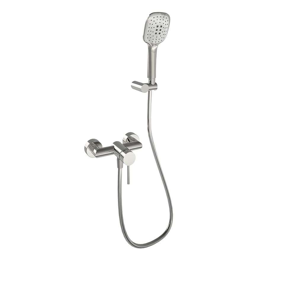 Mamma mia, misturadora monocomando de duche com conjunto de duche, Inox