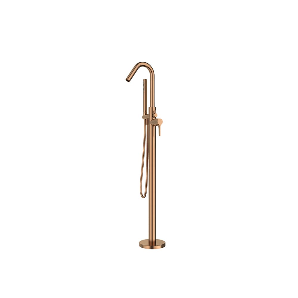 Adagio, columna monomando para bañera con equipo de ducha, Cobre cepillado