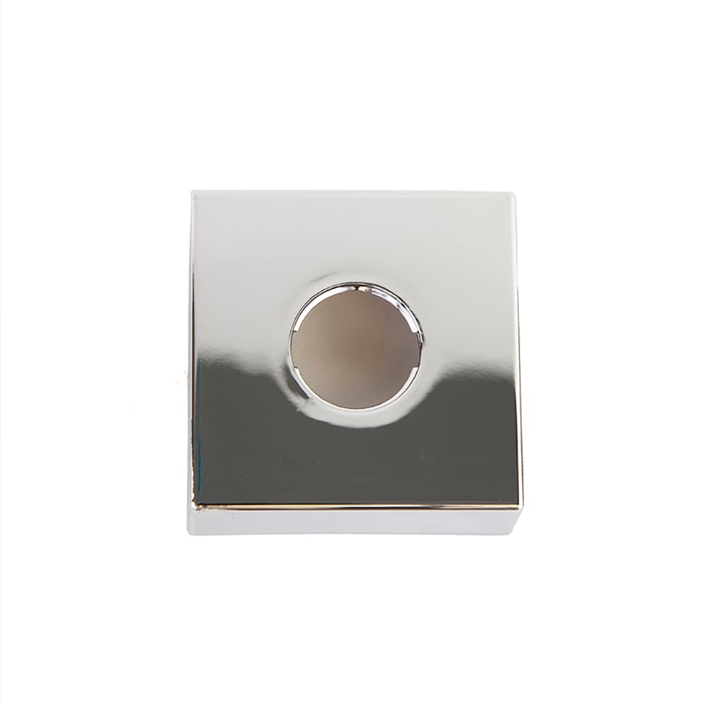 Accessoires, rosace carrée, Chromé