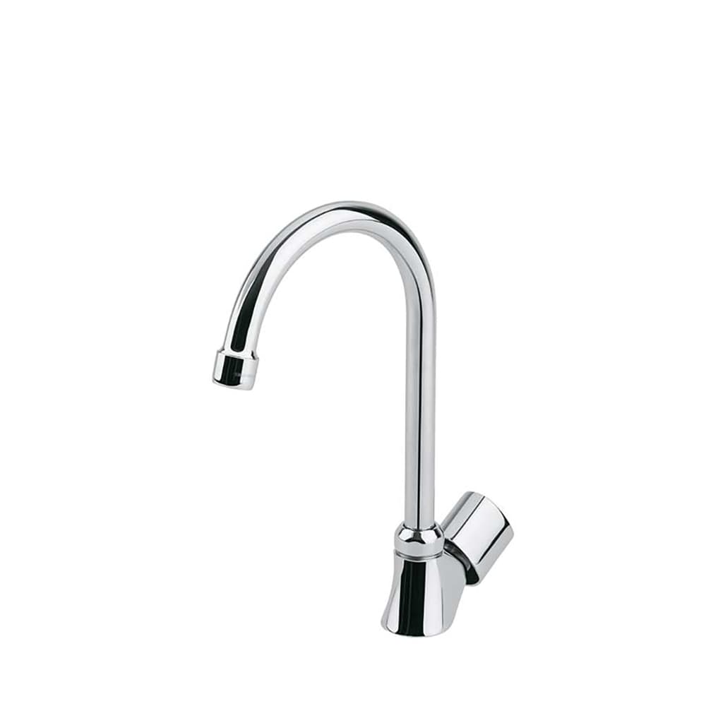 Eco, Spültisch-Standventil mit hohem schwenkbarem Rohrauslauf, Warmwasser, Chrom