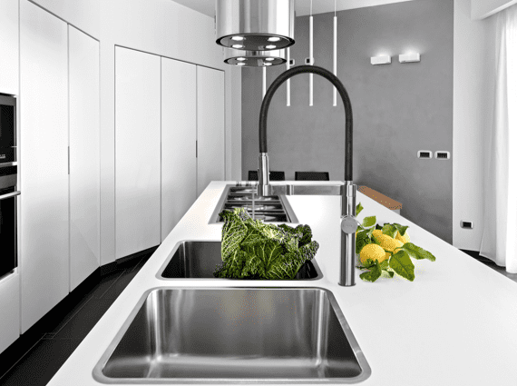 1 Pieza Grifo De Cocina Negro Extraíble Grifo De Cocina Plateado Extraíble  De Acero Inoxidable Telescópico Fregadero Universal De Agua Fría Y Caliente, Moda de Mujer